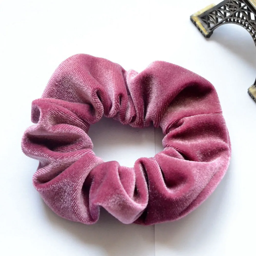 10 Pcs Hair Scrunchies Velvet Hairband Ponytail Holder Tie Bow for Women Tie Ropes Adult Elastic Girls Hair Ties Gum Accessories