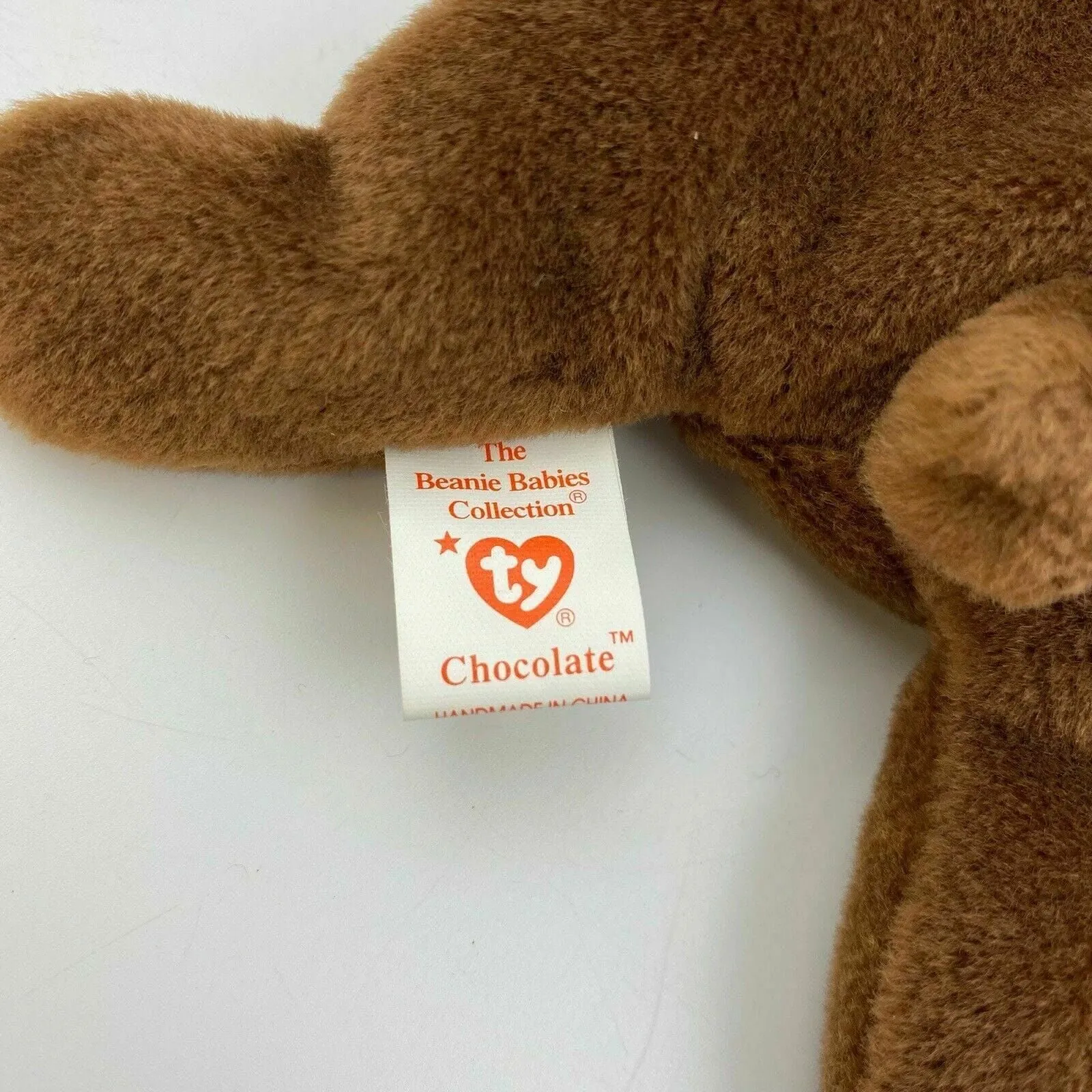 Charming Ty Original Beanie Babies Chocolate The Moose Plush Toy 1993 Excellent Cond. w/ Errors