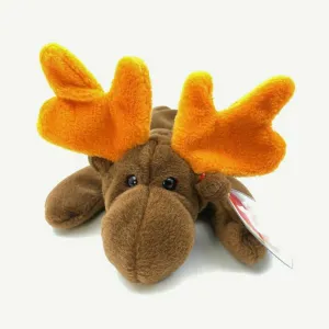 Charming Ty Original Beanie Babies Chocolate The Moose Plush Toy 1993 Excellent Cond. w/ Errors
