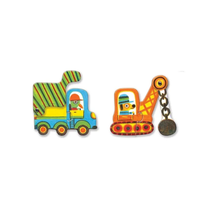 Djeco Puzzle Duo - Vehicles