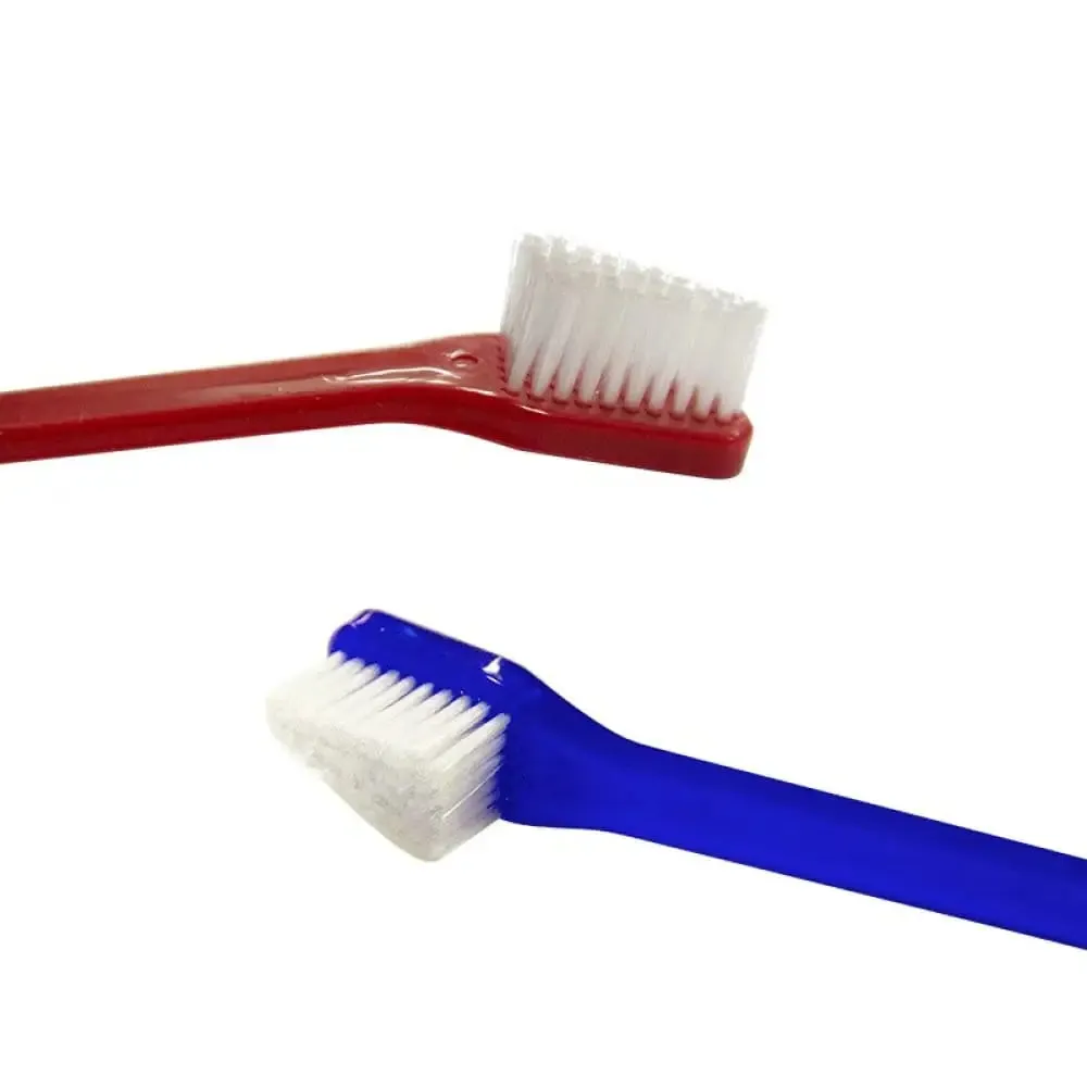 Double Sided Super Soft Bristles Long Handle Canine Dental Hygiene Dog Toothbrush