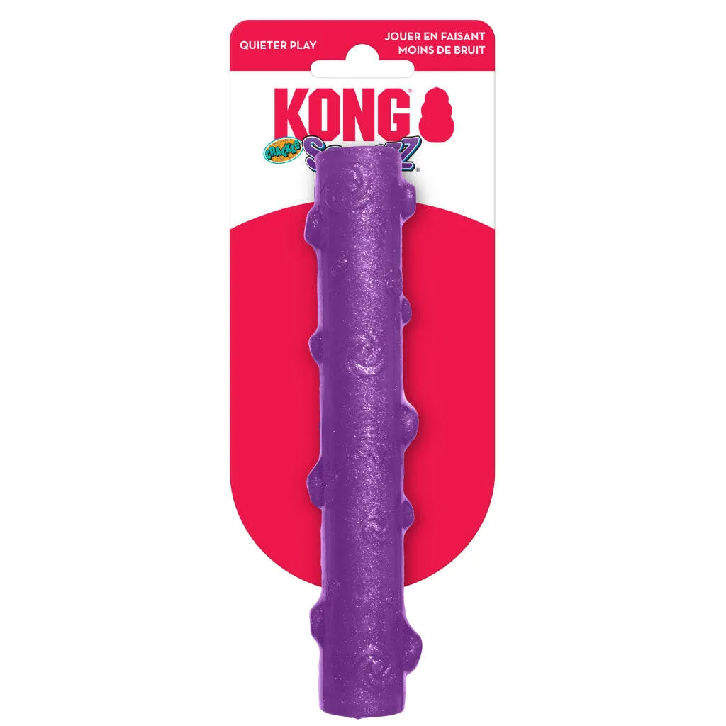 Kong Squeezz Crackle Stick Toy For Dogs (color varies)