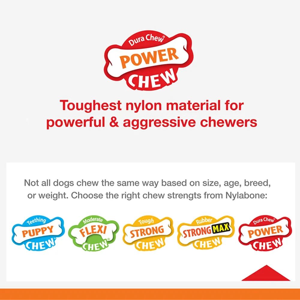 Nylabone Sliver Collection Turkey and Sweet Potato Flavoured Flexi Chew X Bone Toy for Dogs (Orange)