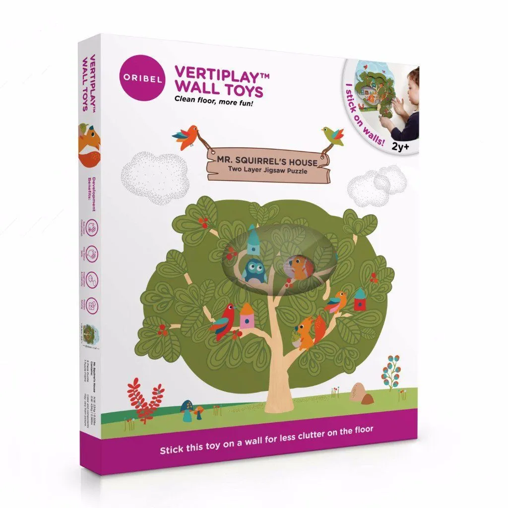 Oribel VertiPlay™ Mr. Squirrel's House - Two Layer Jigsaw Puzzle