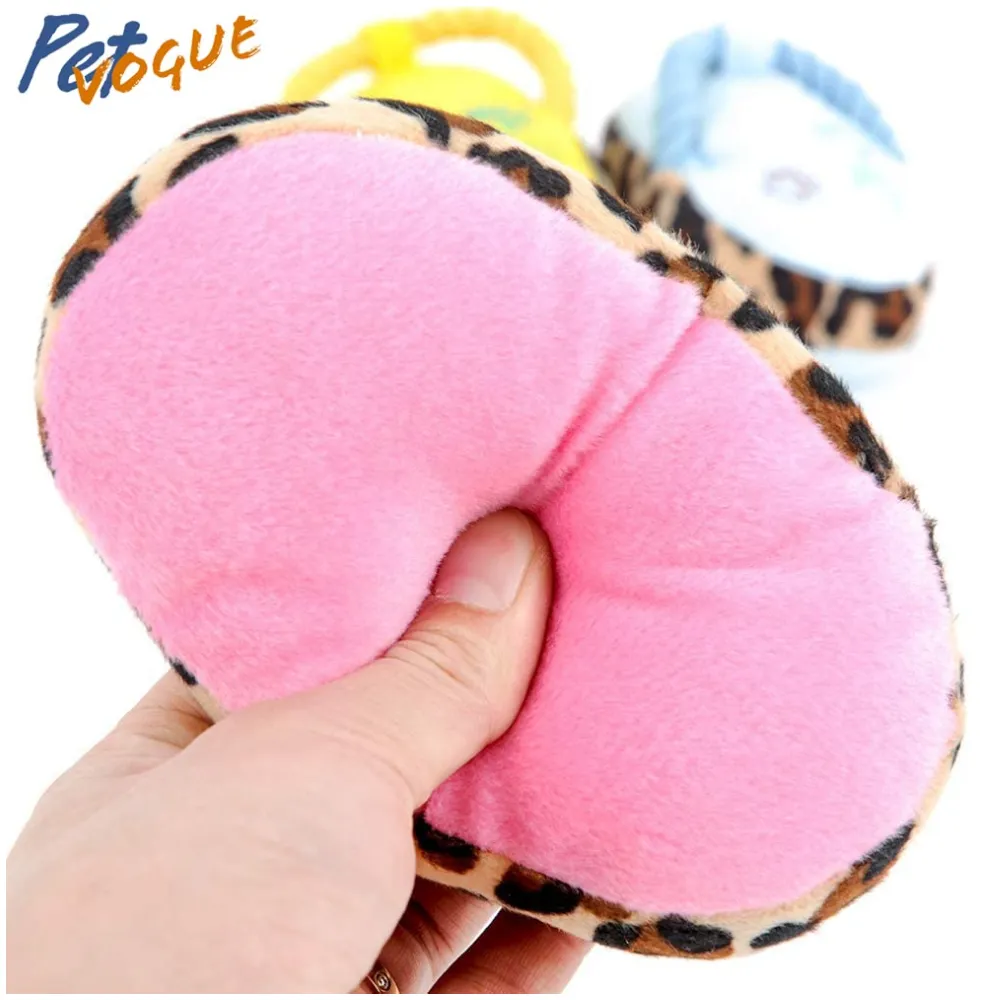 Pet Vogue Sandal Shaped Plush Toy for Dogs (Pink)
