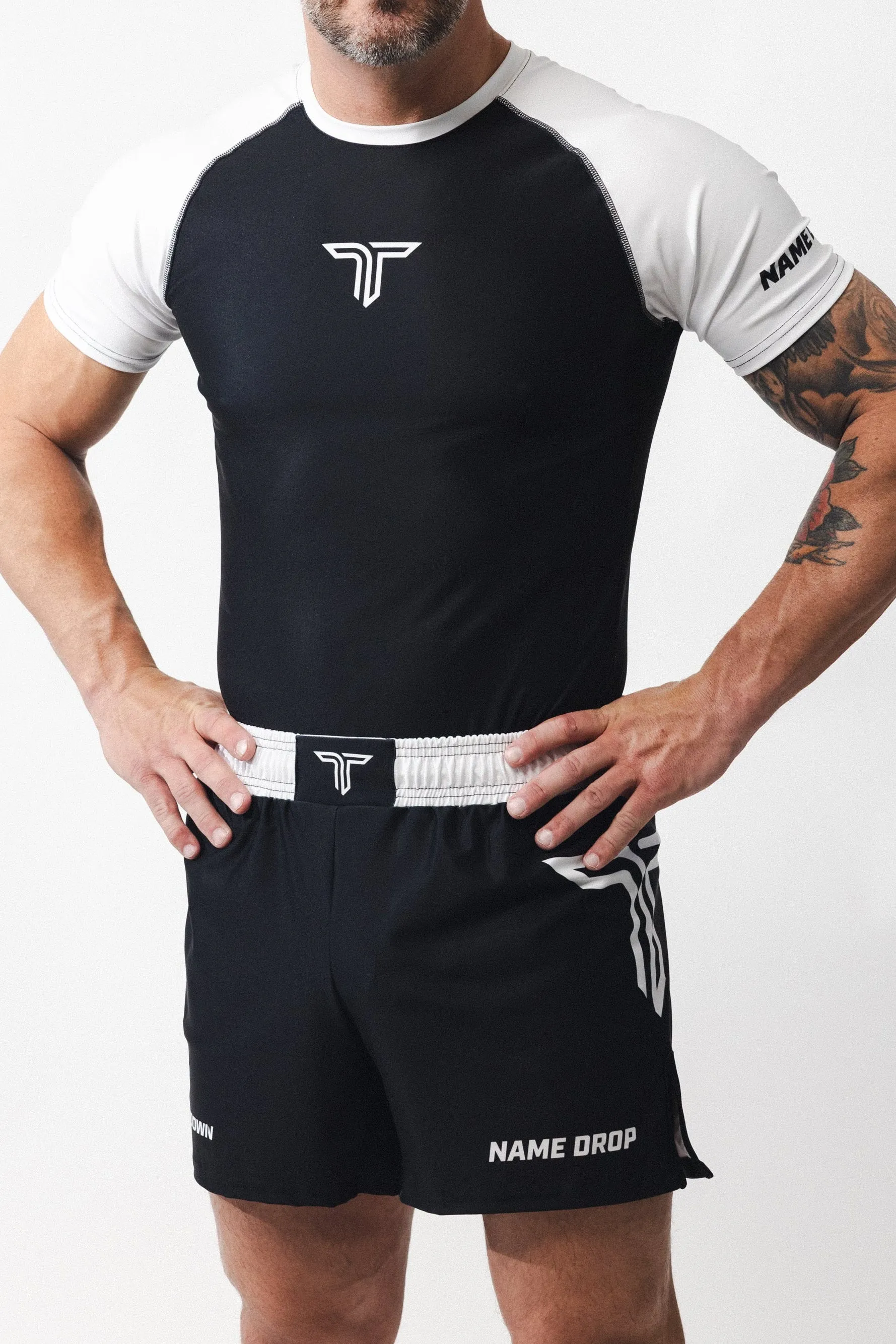 Ranked Jiu Jitsu Fight Kit (Fight Short & Rashguard Bundle) - White