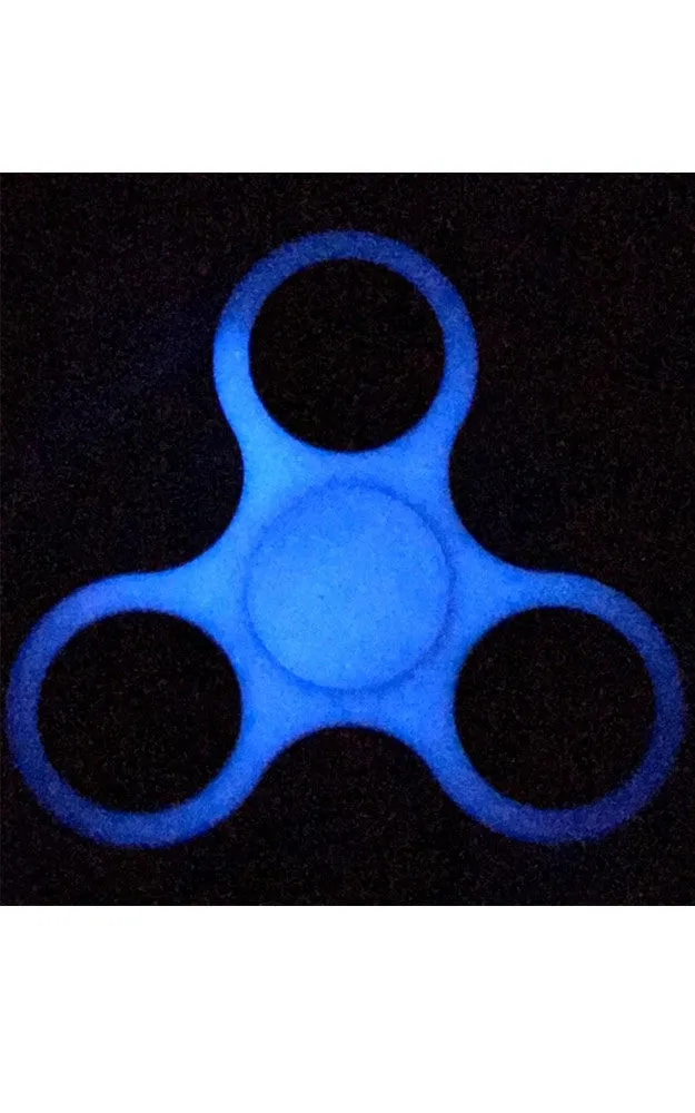 T01-8 Blue Glow In The Dark Fidget Spinner Toy