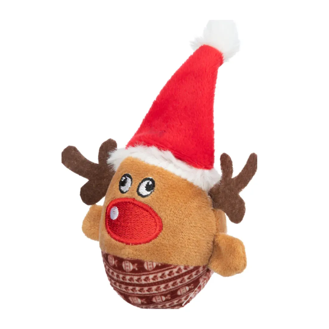 Trixie Christmas Rattle Reindeer Ball